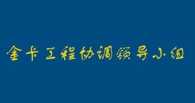 国家金卡工程协调领导小组